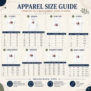 Size chart for Top Ferris Bueller Life Is Good Life Moves Pretty Fast If You Do Not Stop with measurements in inches and cm