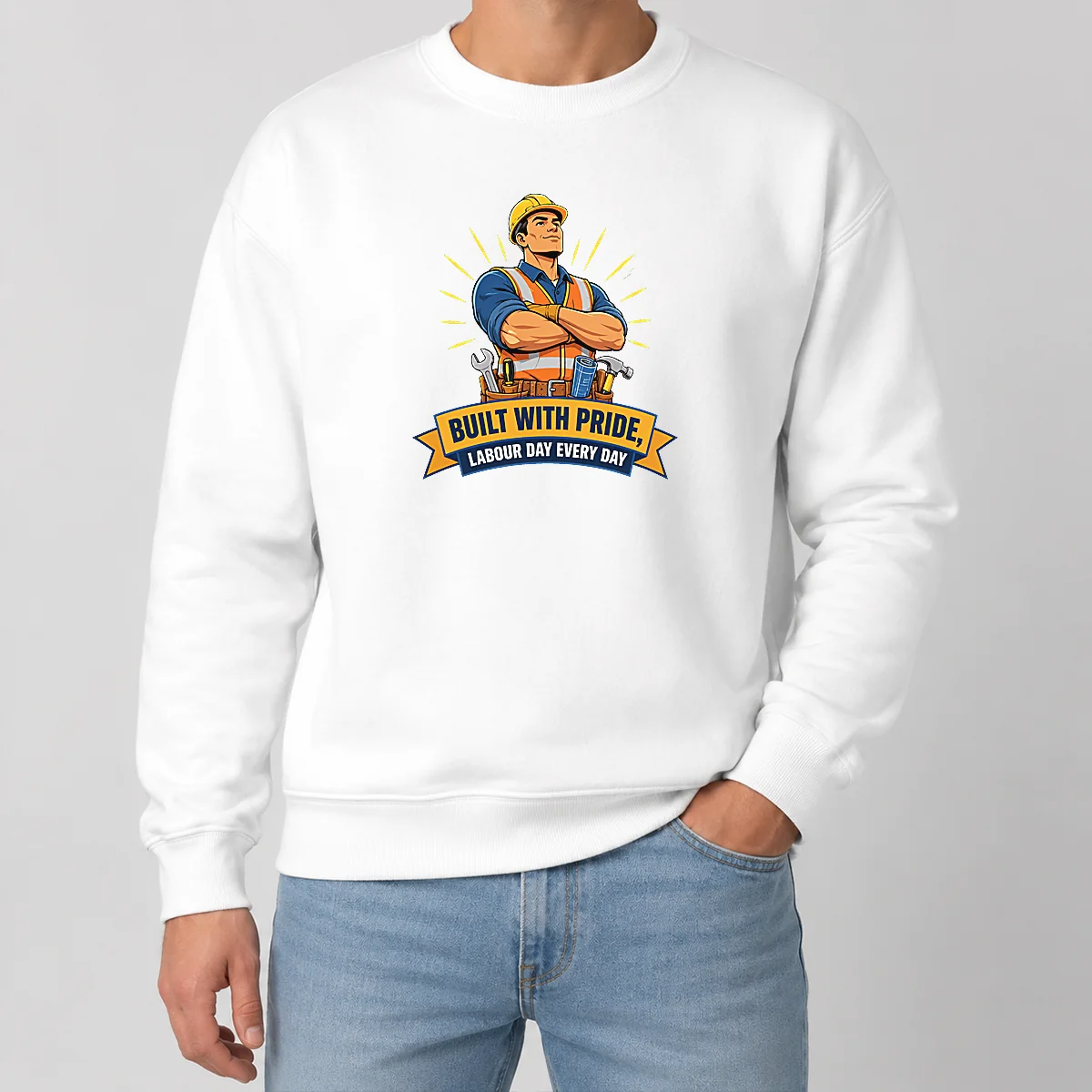 Top Hot Labour Day Proud Worker Vector Sweater Top Hot Labour Day Proud Worker Vector Sweater