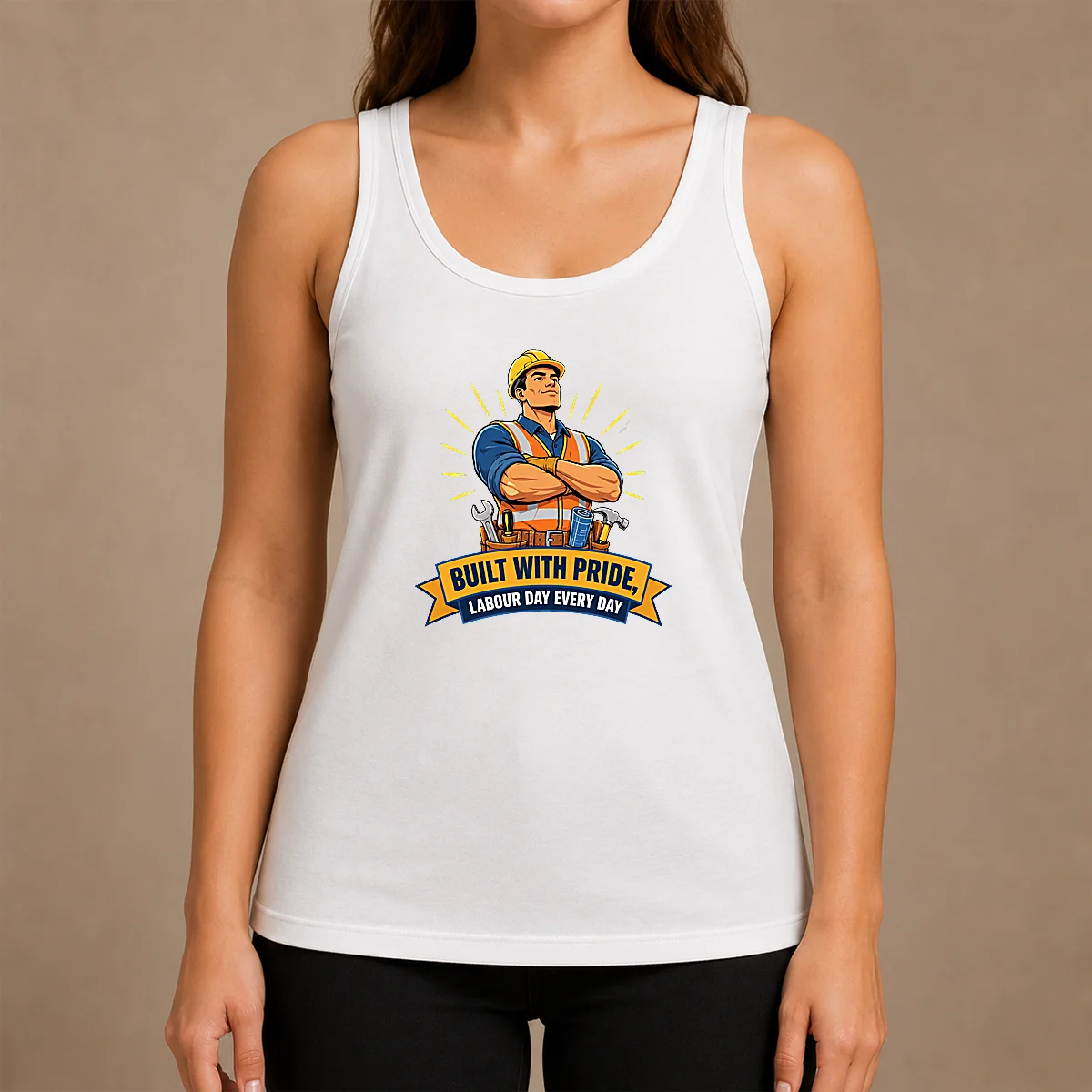 Top Hot Labour Day Proud Worker Vector Tank Top Top Hot Labour Day Proud Worker Vector Tank Top