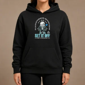 Top Set It Off Duality 10 Year Anniversary Undertale Sans Skeleton Hoodie