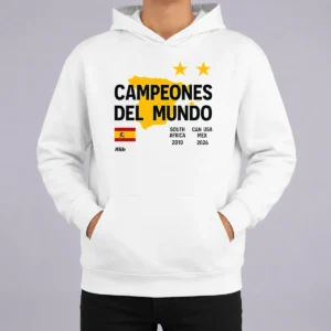 Top Spain Campeones Del Mundo 2010 South Africa And 2026 World Cup Hoodie