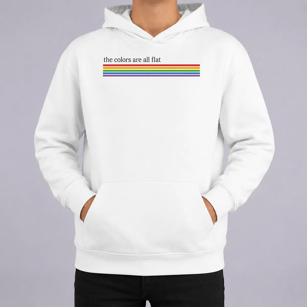 Awesome Official The Colors Are All Flat Rainbow Pride LGBTQ Pride Hoodie Awesome Official The Colors Are All Flat Rainbow Pride LGBTQ Pride Hoodie