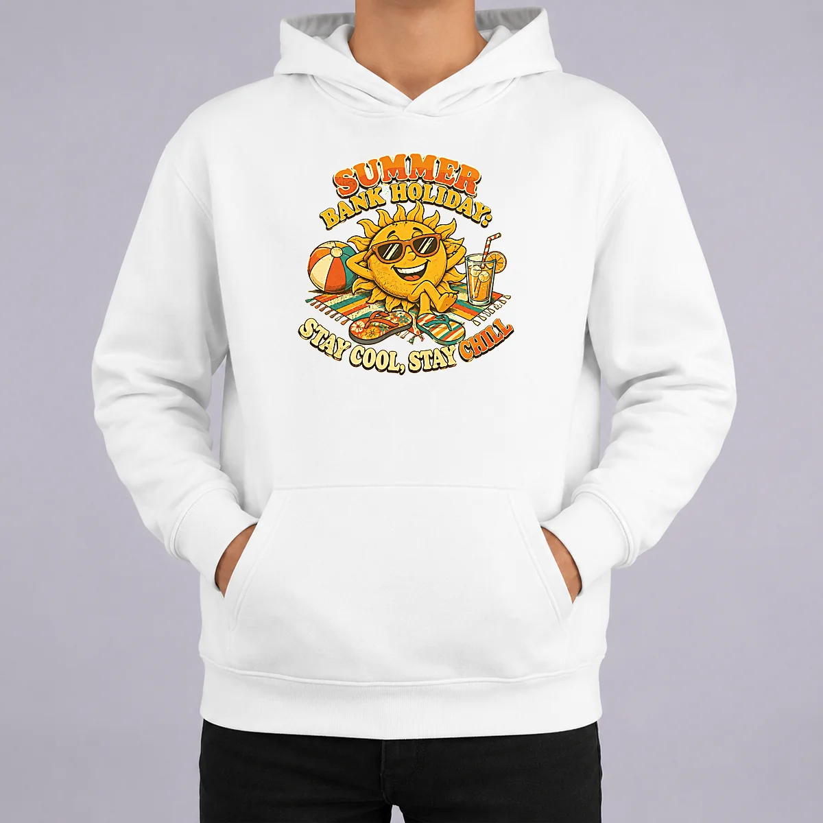 Awesome Pretty Summer Bank Holiday Vintage Chill Sun Hoodie Awesome Pretty Summer Bank Holiday Vintage Chill Sun Hoodie