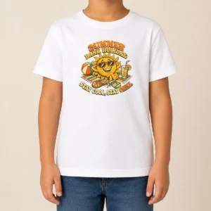 Awesome Pretty Summer Bank Holiday Vintage Chill Sun Kids T-Shirt