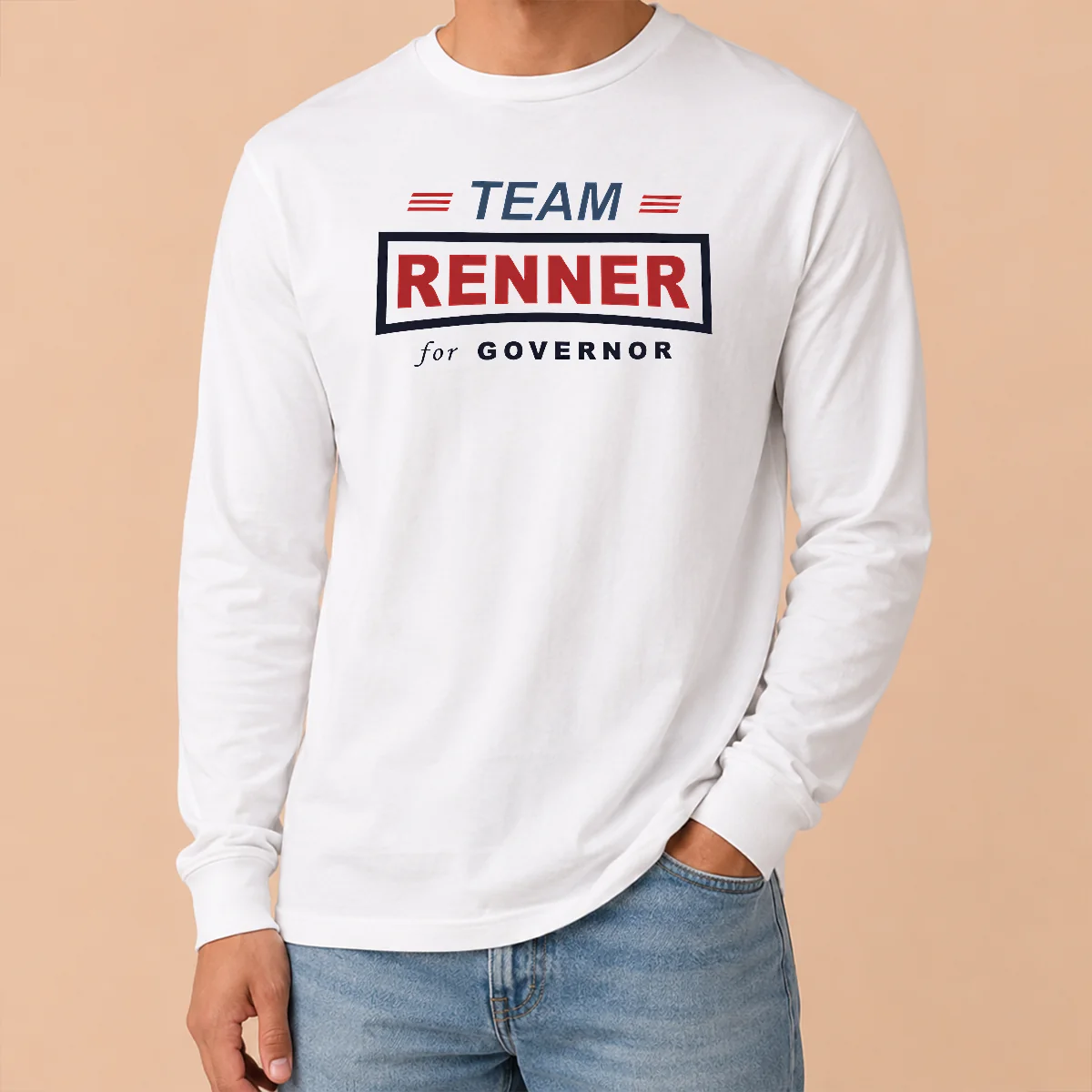 Awesome Pretty Team Renner For Governor Political Campaign Long Sleeve Shirt Awesome Pretty Team Renner For Governor Political Campaign Long Sleeve Shirt