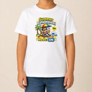 Funny Top Summer Bank Holiday Pixel Chillout Kids T-Shirt