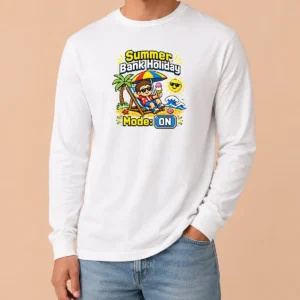 Funny Top Summer Bank Holiday Pixel Chillout Long Sleeve Shirt