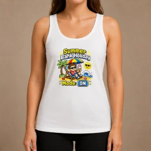 Funny Top Summer Bank Holiday Pixel Chillout Tank Top