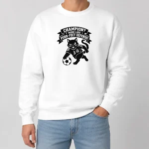 Good Nice Spanish Soccer Cat Meme Silhouette Sweater