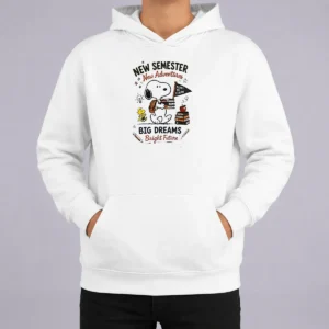 Good Top Snoopy New Semester New Adventures Big Dreams Bright Future Hoodie