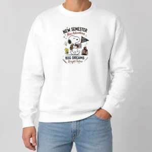 Good Top Snoopy New Semester New Adventures Big Dreams Bright Future Sweater