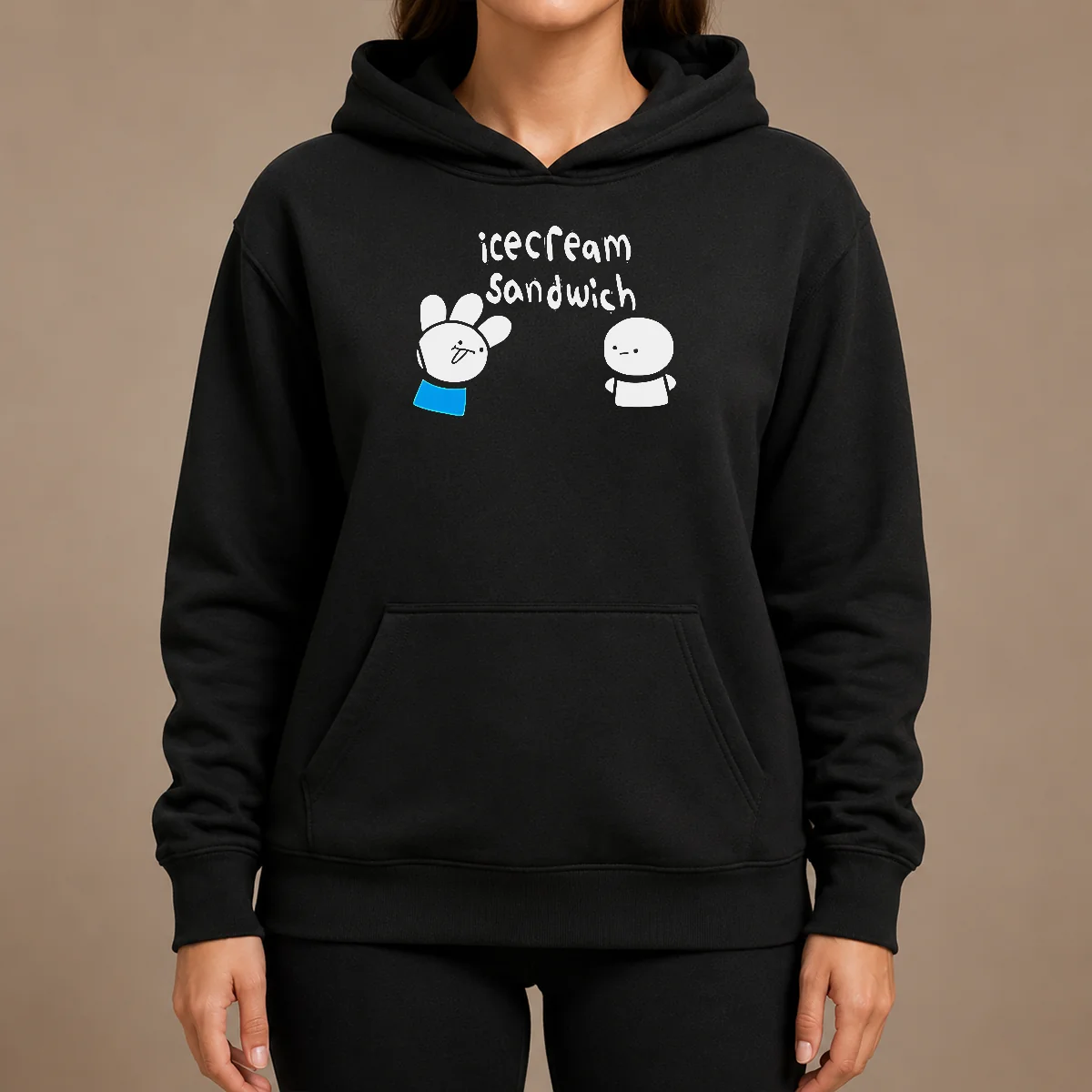 Happy Good Icecream Sandwich Characters Youtube Animation Hoodie Happy Good Icecream Sandwich Characters Youtube Animation Hoodie