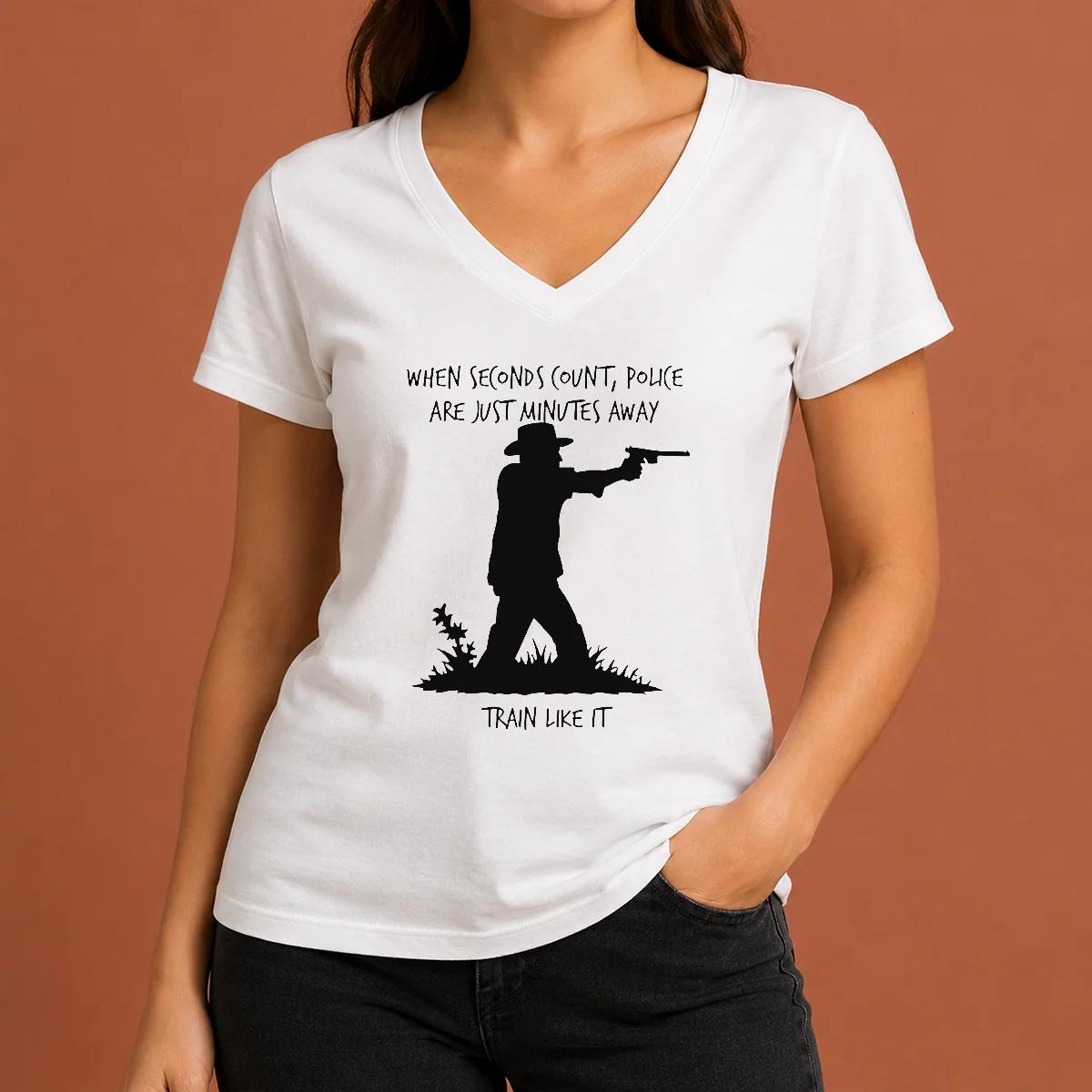 Happy Official When Seconds Count Police V-Neck Shirt Happy Official When Seconds Count Police V-Neck Shirt