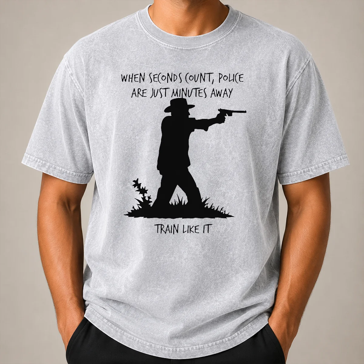 Happy Official When Seconds Count Police Are Just Minutes Away Train Like It Washed T Shirt Happy Official When Seconds Count Police Are Just Minutes Away Train Like It Washed T-Shirt