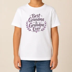 Hot Awesome Grandparents Day Best Grandma Grandpa Ever Sketch Kids T-Shirt