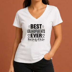 Hot Good Grandparents Day Best Grandparents Ever Minimalist V-Neck Shirt