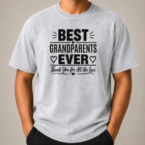 Hot Good Grandparents Day Best Grandparents Ever Minimalist Washed T-Shirt