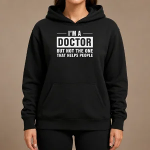 Hot I'M A Doctor But Not The One That Helps People Geek Hoodie