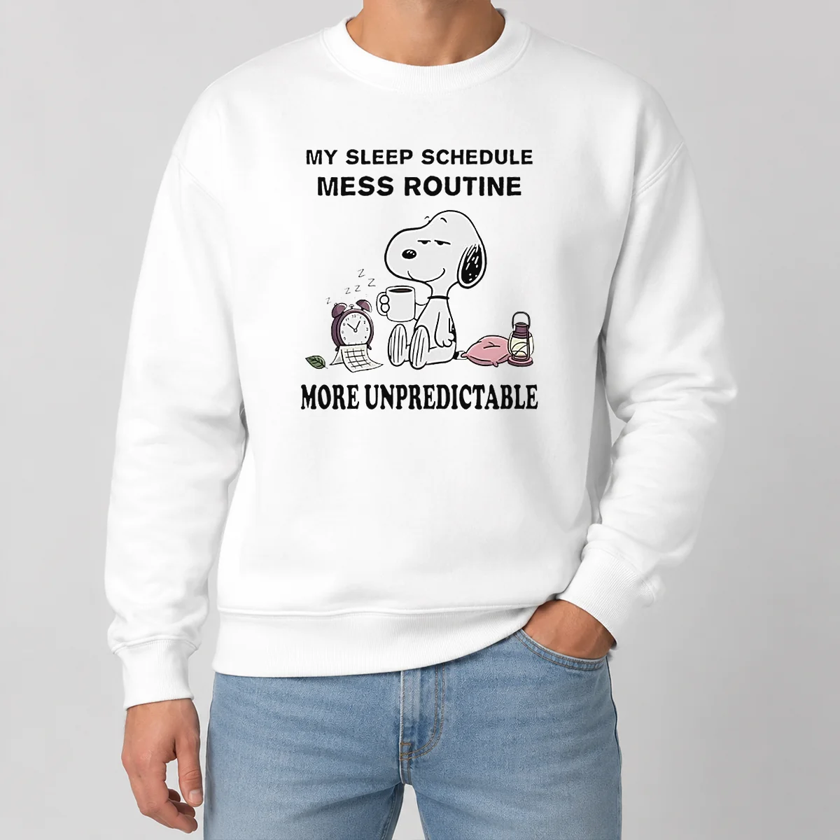 Hot Nice Snoopy My Sleep Schedule Mess Routine More Unpredictable Sweater Hot Nice Snoopy My Sleep Schedule Mess Routine More Unpredictable Sweater