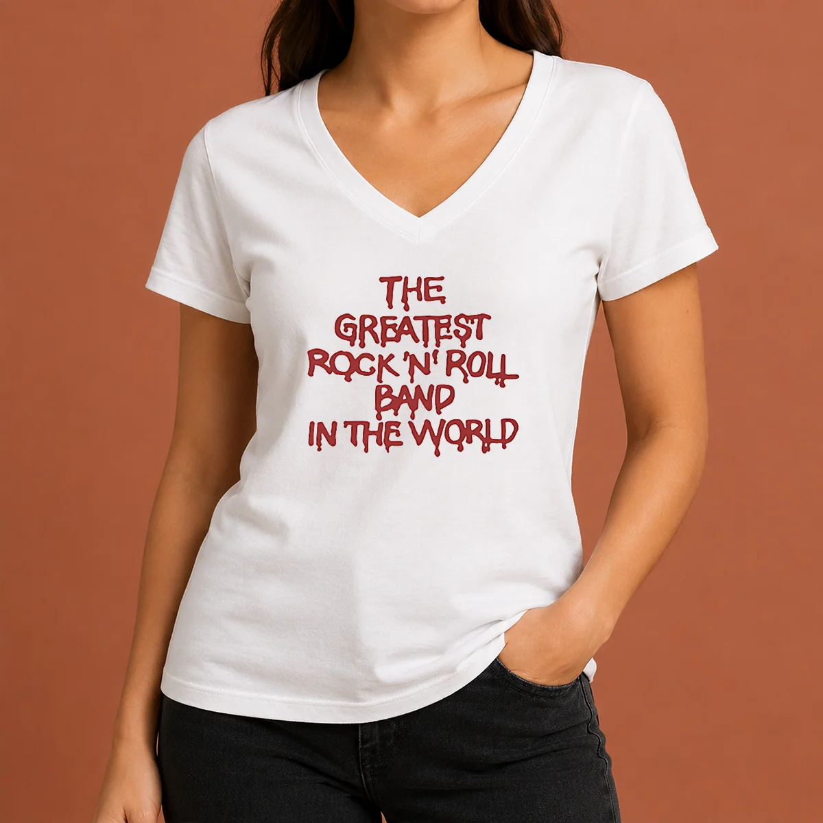 Hot Official The Greatest Rock 'N' V-Neck Shirt Hot Official The Greatest Rock 'N' V-Neck Shirt