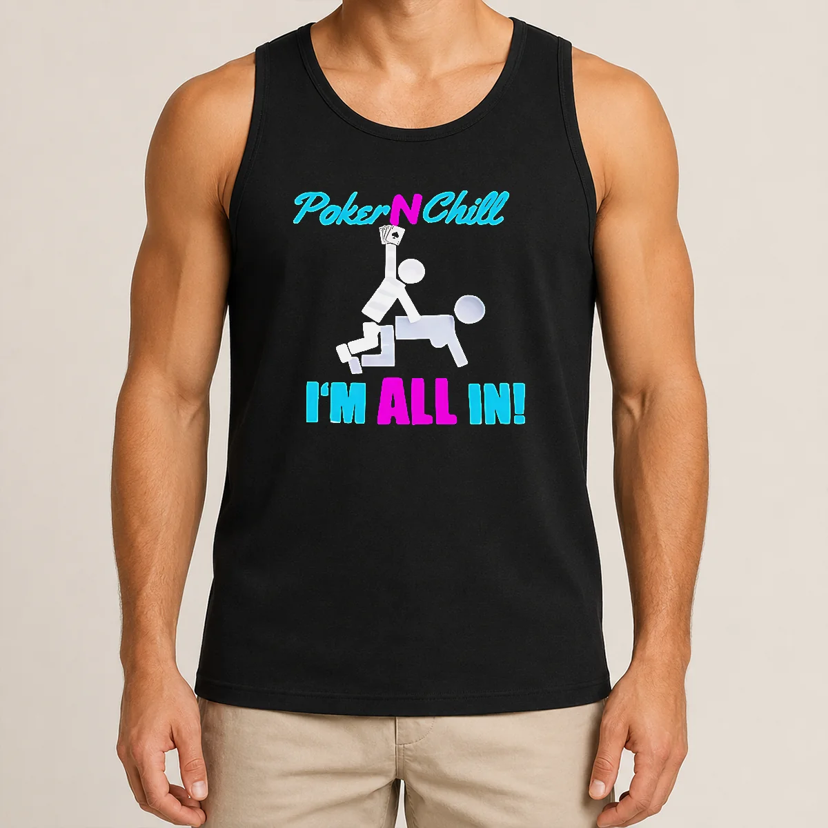 Hot Original Poker N Chill I Am All In Couple Playing Cards Humor Tank Top Hot Original Poker N Chill I Am All In Couple Playing Cards Humor Tank Top
