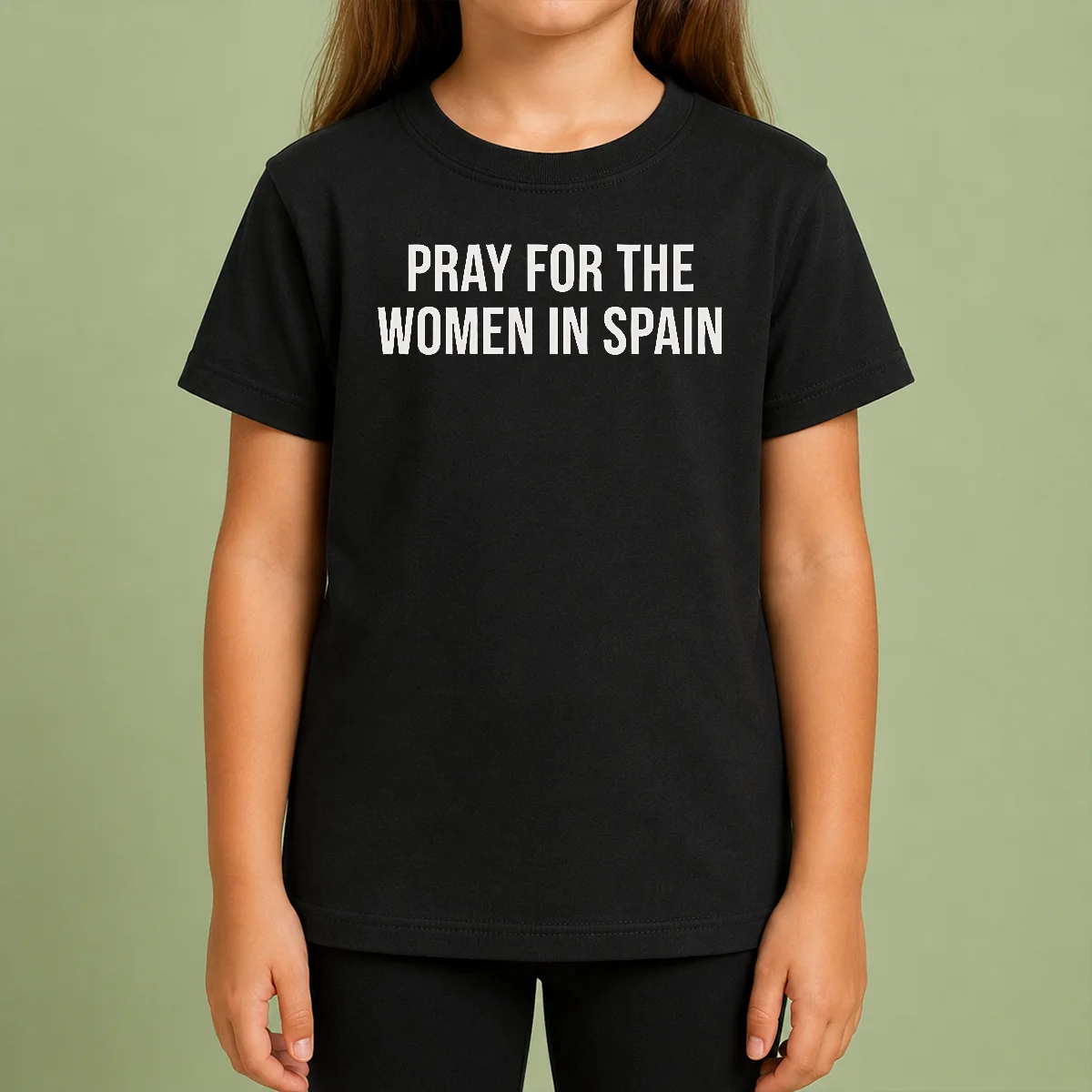 Hot Premium Pray For The Women In Spain Support Solidarity Kids T Shirt Hot Premium Pray For The Women In Spain Support Solidarity Kids T-Shirt