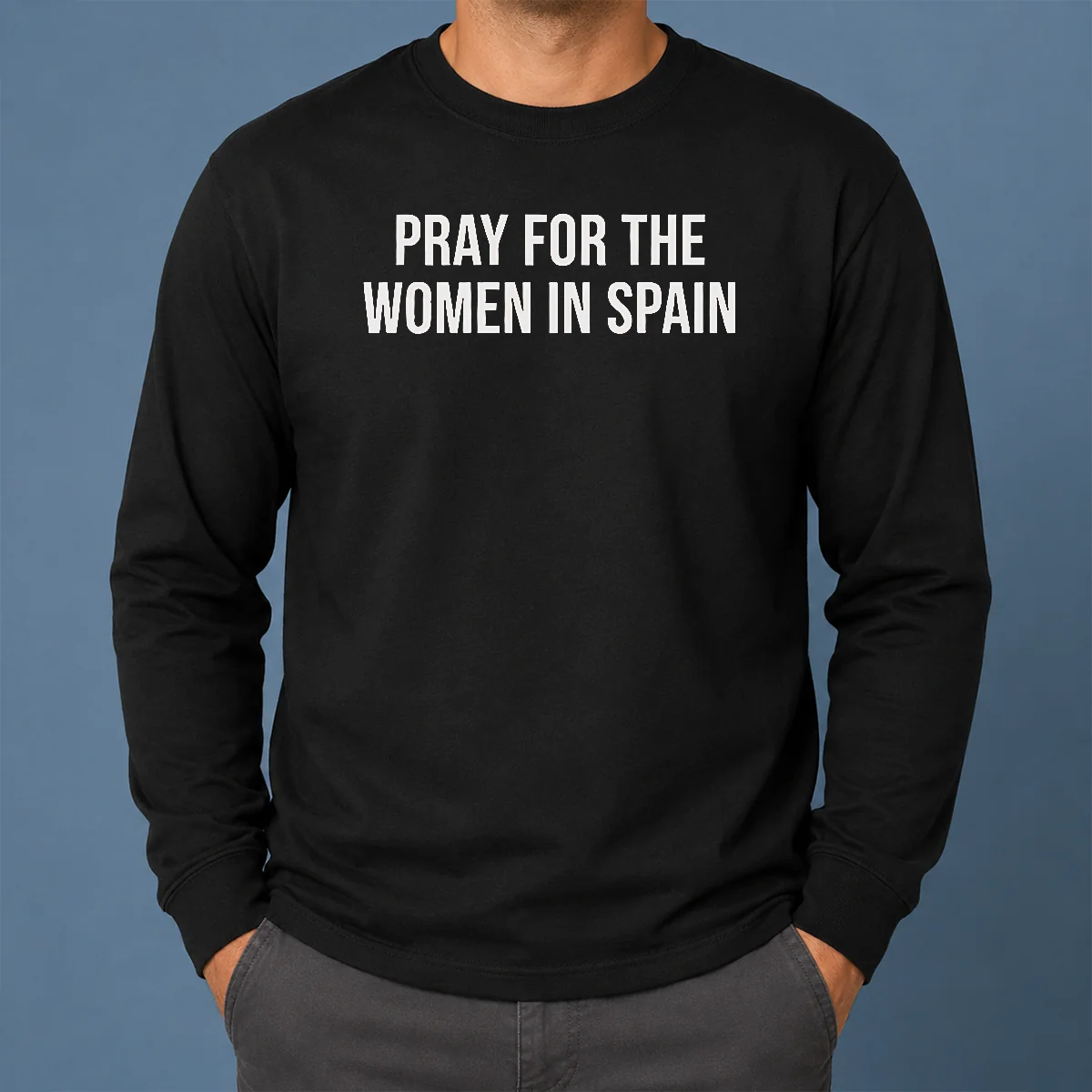 Hot Premium Pray For The Women In Spain Support Solidarity Long Sleeve Shirt Hot Premium Pray For The Women In Spain Support Solidarity Long Sleeve Shirt