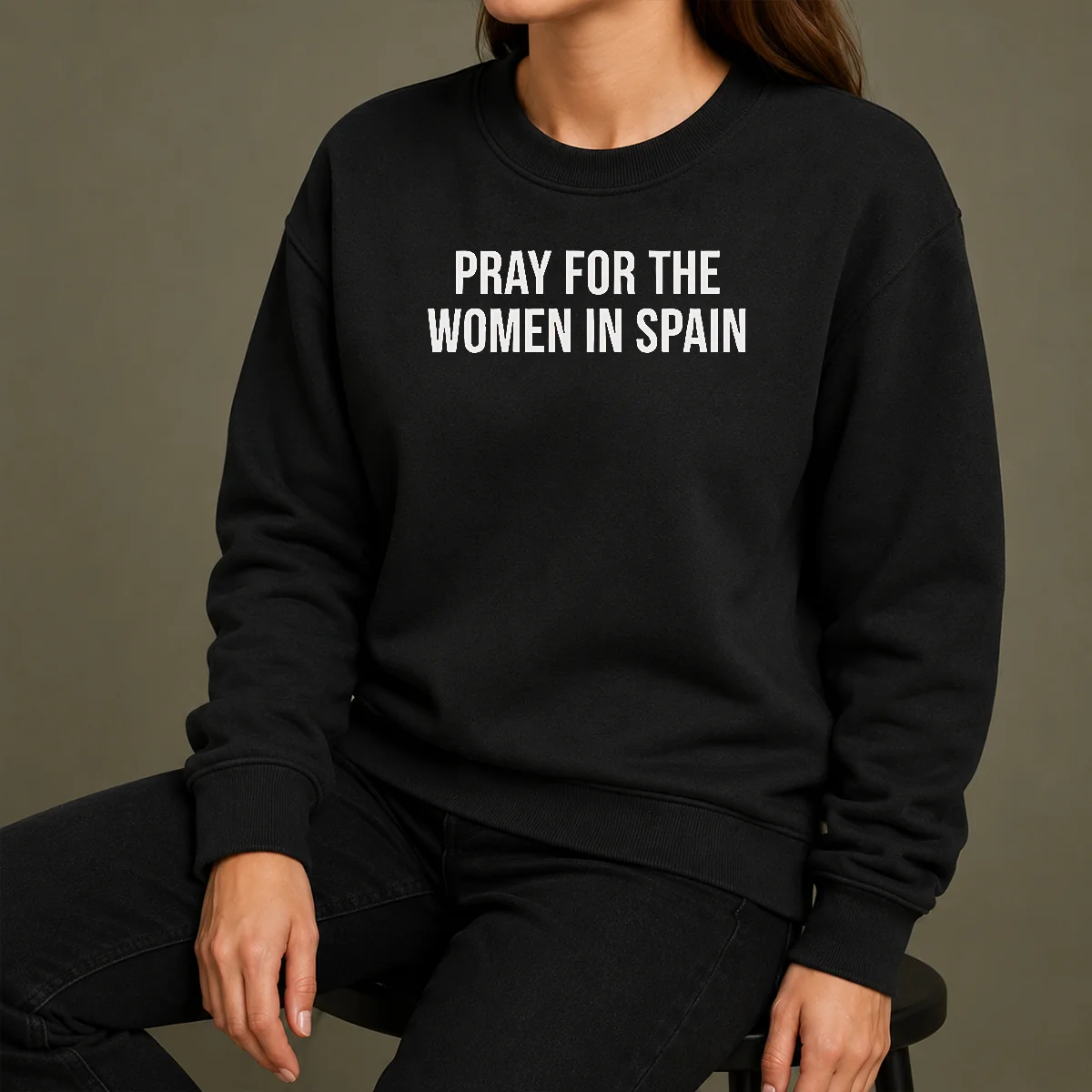 Hot Premium Pray For The Women In Spain Support Solidarity Sweater Hot Premium Pray For The Women In Spain Support Solidarity Sweater