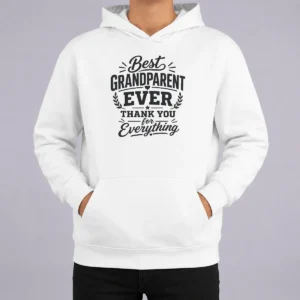 Hot Pretty Grandparents Day Thank You Gift Line Art Hoodie