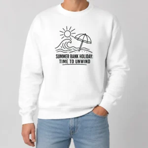 Hot Top Summer Bank Holiday Relaxation Line Art Sweater