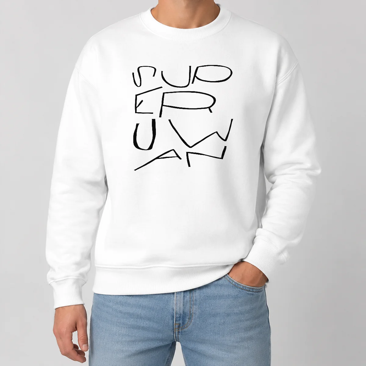 Hot Top Superhuman Superhuman Logo Hirt Sweater Hot Top Superhuman Superhuman Logo Hirt Sweater