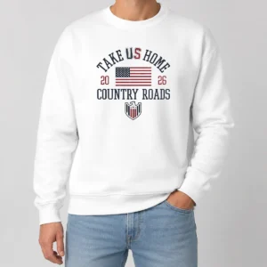 Nice Official Take US Home Country Roads 2026 USA Soccer Sweater