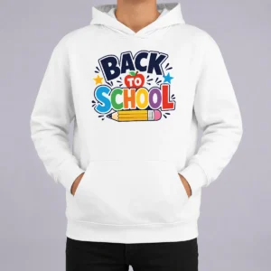 Nice Original Bold Modern Back To School Orange Circle Hoodie