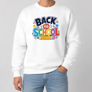 Nice Original Bold Modern Back To School Orange Circle Sweater