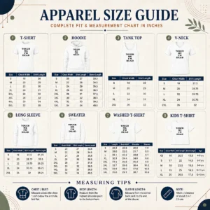 Size chart for Nice Original Touch Me I'M Dead Slogan Funny Quote Sarcastic with measurements in inches and cm to help choose the right fit