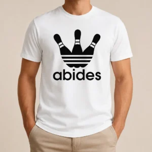 Nice Premium The Dude Abides Bowling Logo The Big Lebowski