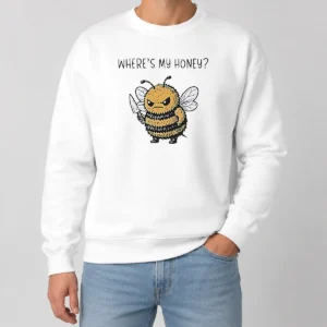 Nice Pretty Where'S My Honey Angry Bee With A Knife Sweater