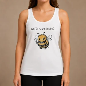 Nice Pretty Where'S My Honey Angry Bee With A Knife Tank Top