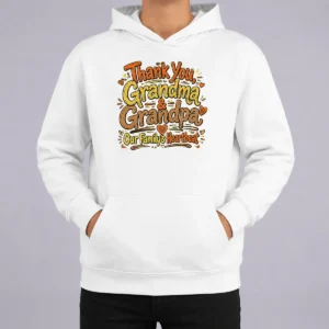Official Funny Grandparents Day Thank You Heartbeat Doodle Hoodie