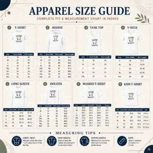 Size chart for Official Premium Snoopy My Dad Gets Mad At Me But I'M Literally Him As A Girl with measurements in inches and cm to help choose the right fit
