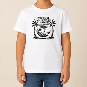 Original Pretty Summer Bank Holiday Stencil For Relaxed Vibes Kids T-Shirt