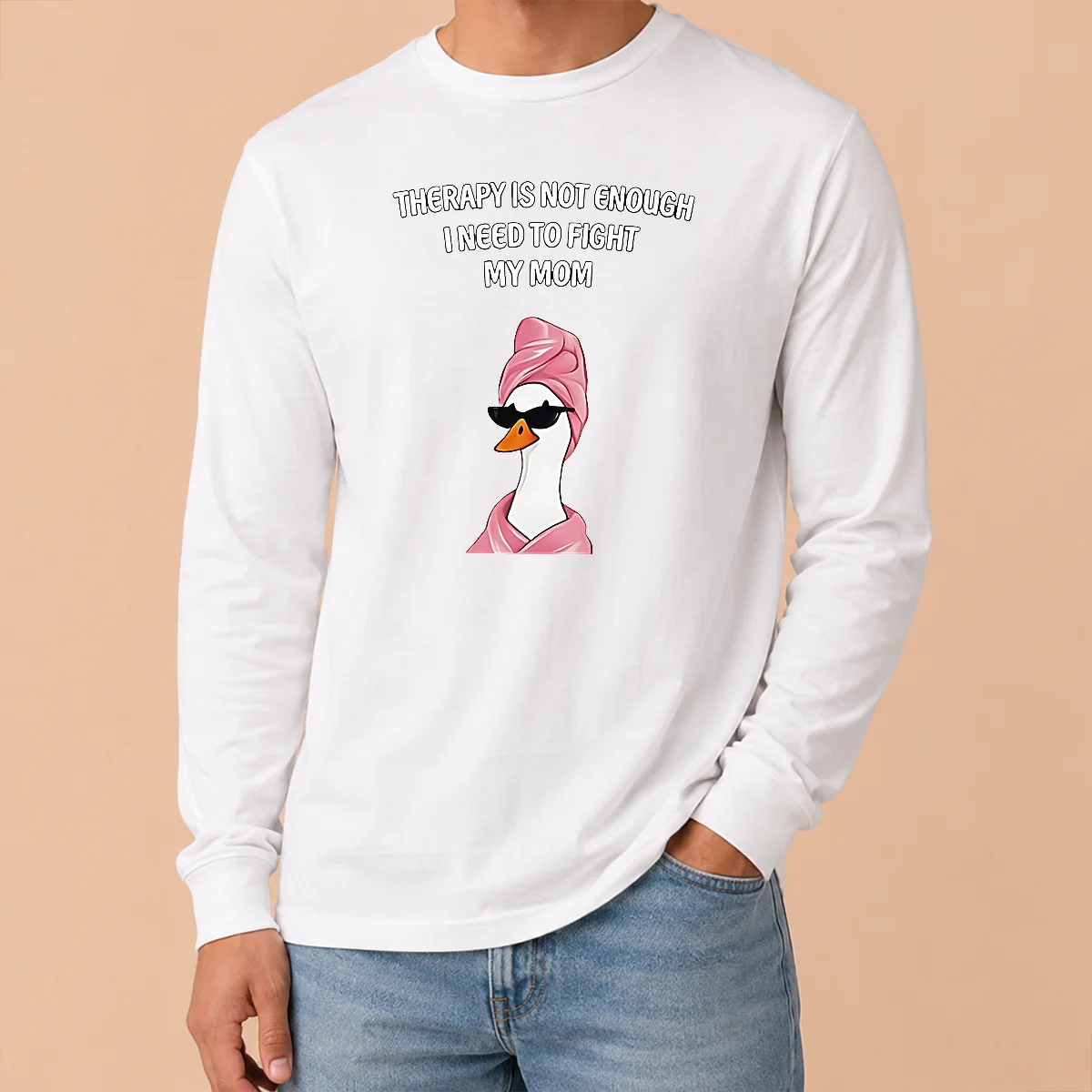 Perfect Nice Therapy Is Not Enough I Need To Fight My Mom Long Sleeve Shirt Perfect Nice Therapy Is Not Enough I Need To Fight My Mom Long Sleeve Shirt