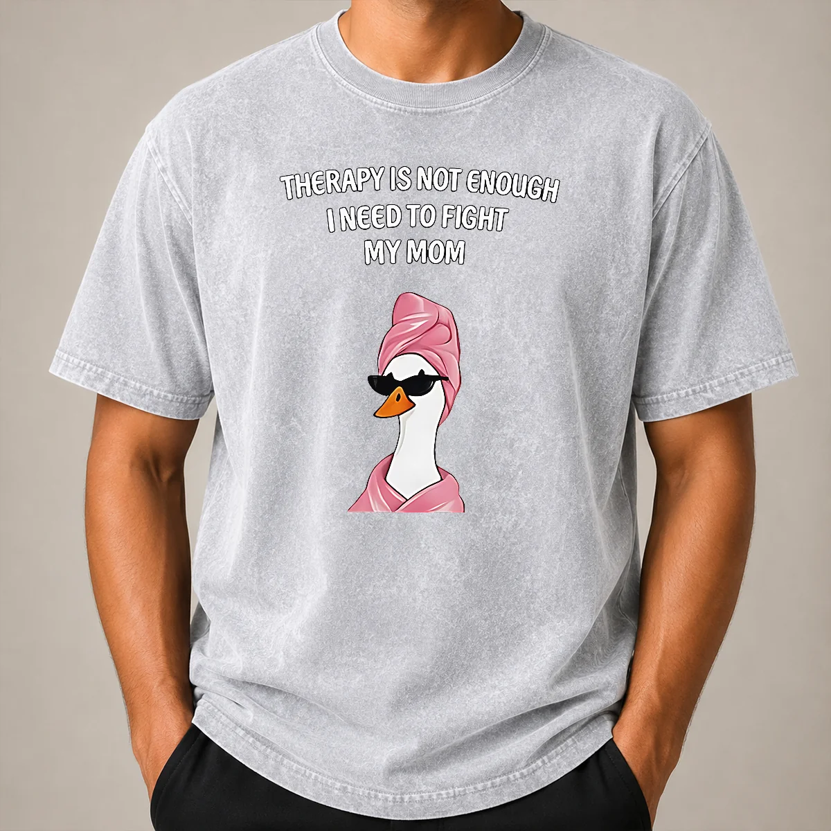 Perfect Nice Therapy Is Not Enough I Need To Fight My Mom Washed T Shirt Perfect Nice Therapy Is Not Enough I Need To Fight My Mom Washed T-Shirt