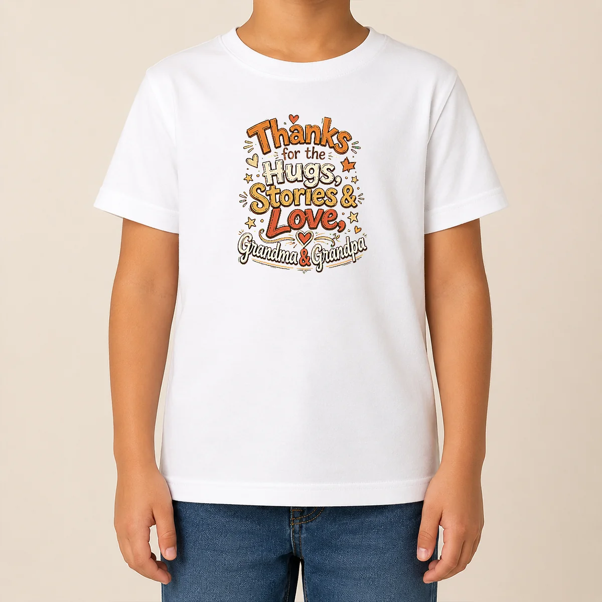 Premium Original Grandparents Day Thank You Doodle For Family Love Kids T Shirt Premium Original Grandparents Day Thank You Doodle For Family Love Kids T-Shirt