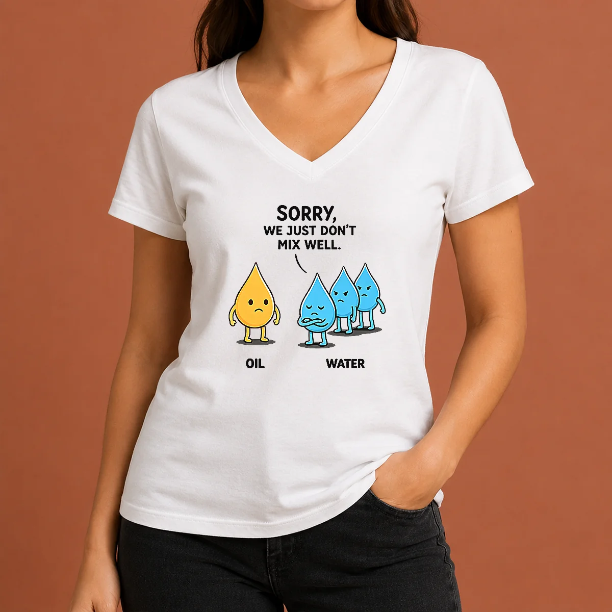 Premium Original Sorry We Just Don'T V-Neck Shirt Premium Original Sorry We Just Don'T V-Neck Shirt