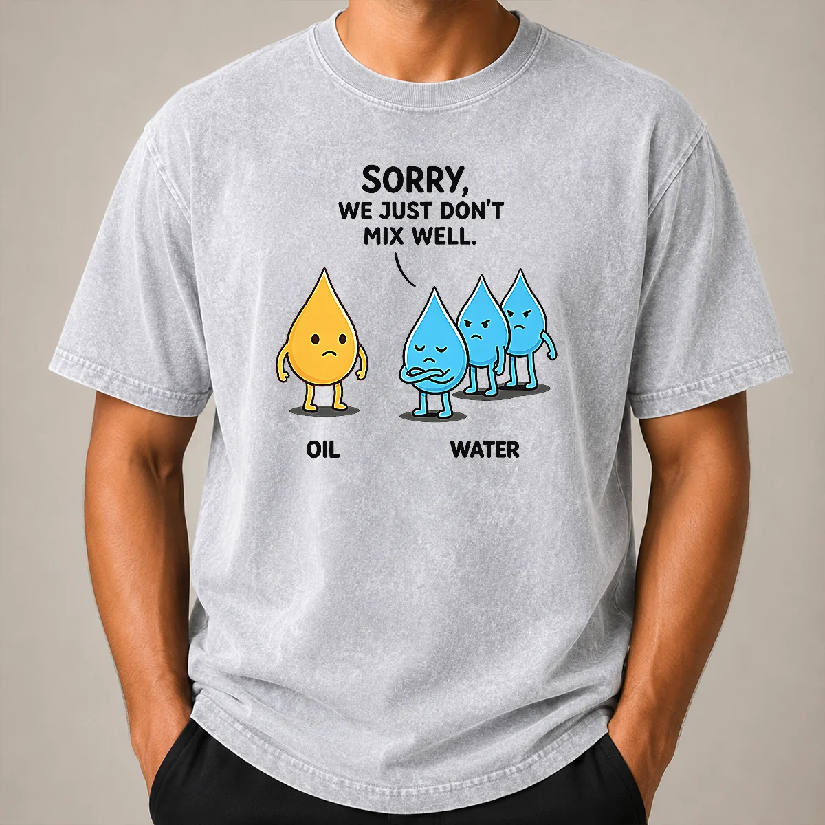 Premium Original Sorry We Just Don'T Mix Well Geek Washed T Shirt Premium Original Sorry We Just Don'T Mix Well Geek Washed T-Shirt