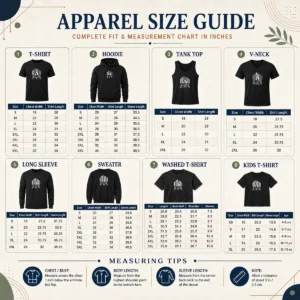 Size chart for Pretty Good Penguin The Iceberg Lounge Open Invite Gotham Waterfront with measurements in inches and cm to help choose the right fit