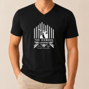 Pretty Good Penguin The Iceberg Lounge Open Invite Gotham Waterfront V-Neck Shirt
