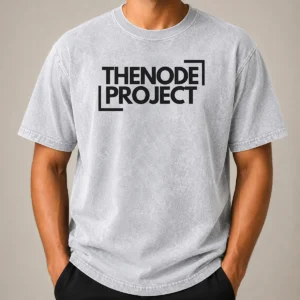 Pretty Original The Node Project Branding Washed T-Shirt