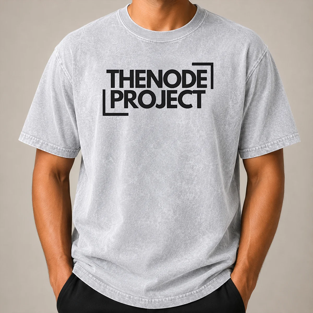 Pretty Original The Node Project Branding Washed T Shirt Pretty Original The Node Project Branding Washed T-Shirt